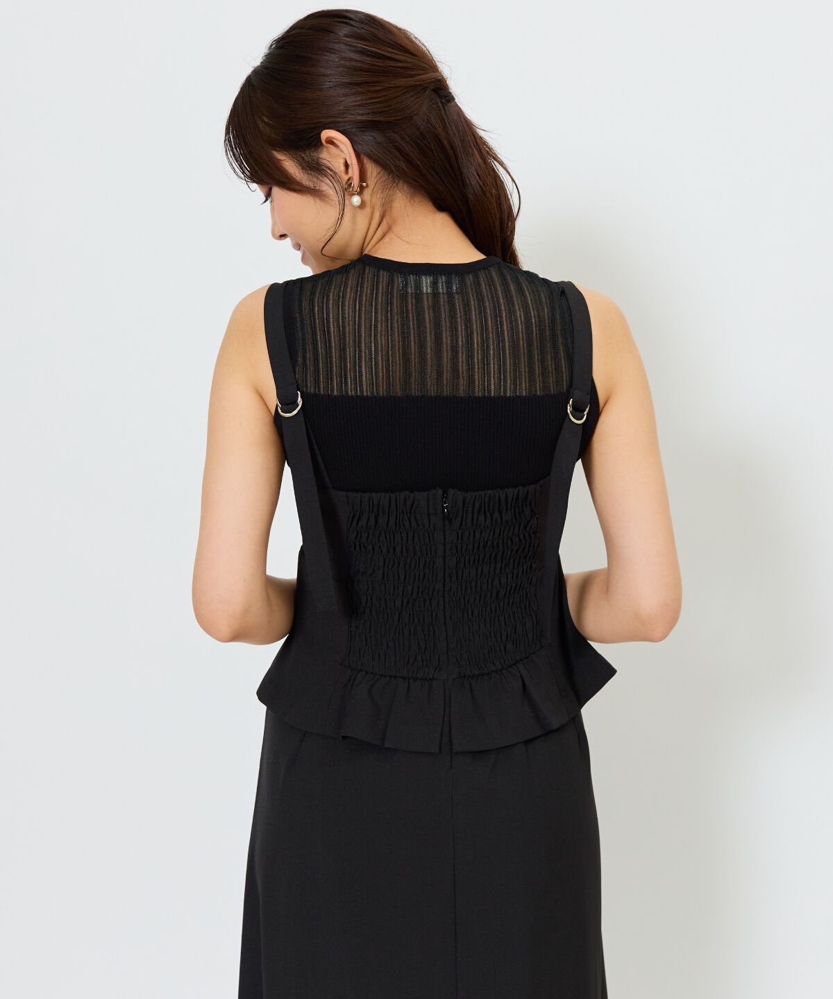 アンドクチュール「フロントレースアップジャンスカ」|ジャンパースカート|