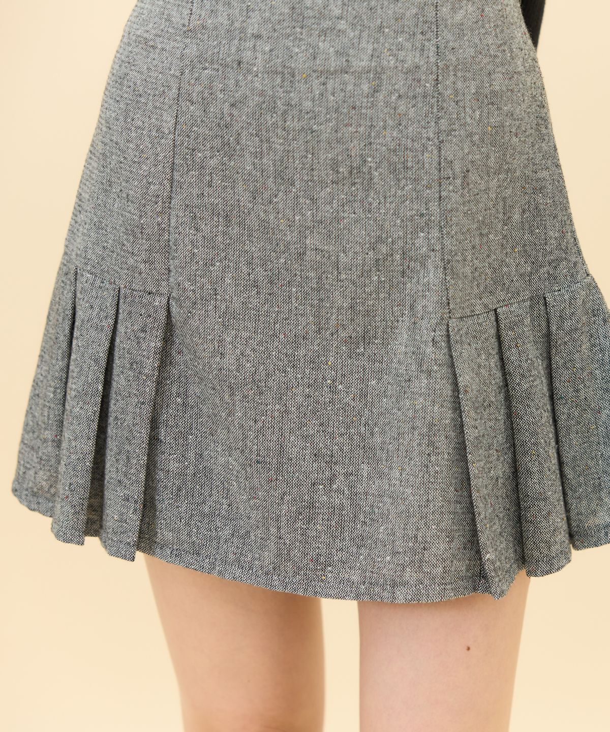 REDYAZEL「ネッププリーツミニスカート」|タイト|