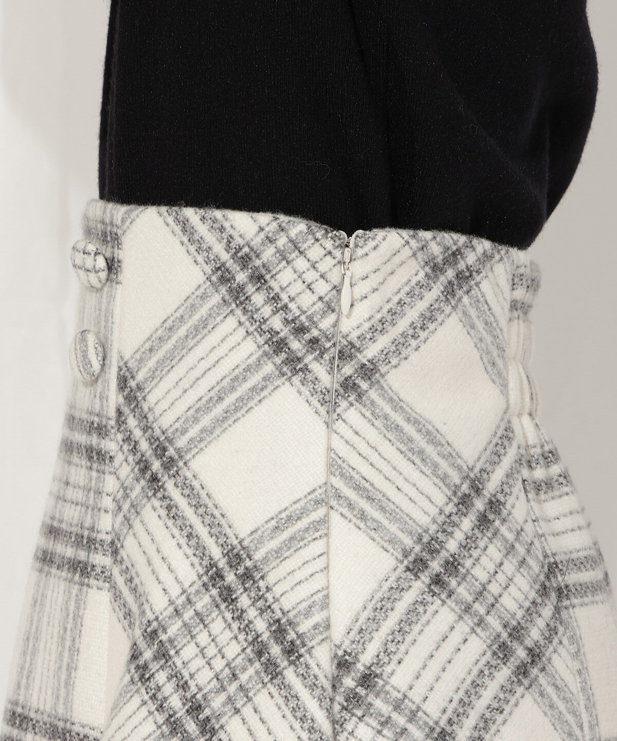 WILLSELECTION「ウールライクチェックスカート」|台形|