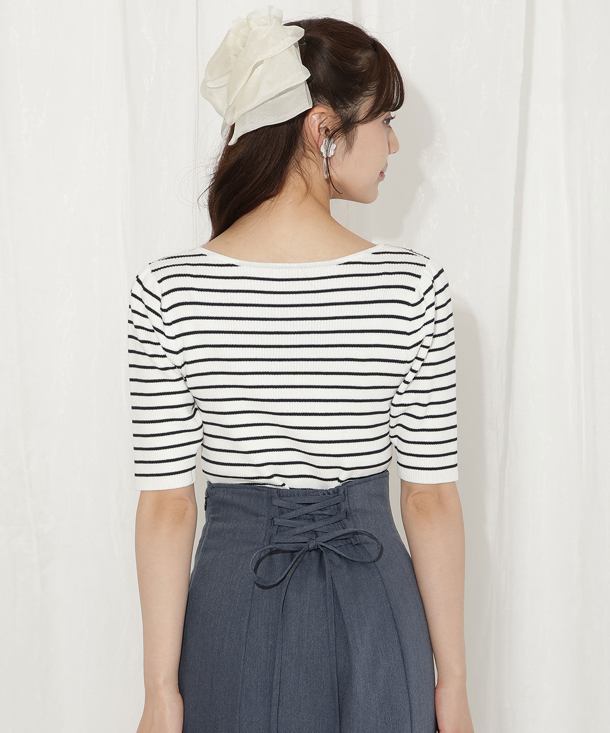 WILLSELECTION「ハートネックニットプルオーバー」|ニット・セーター|