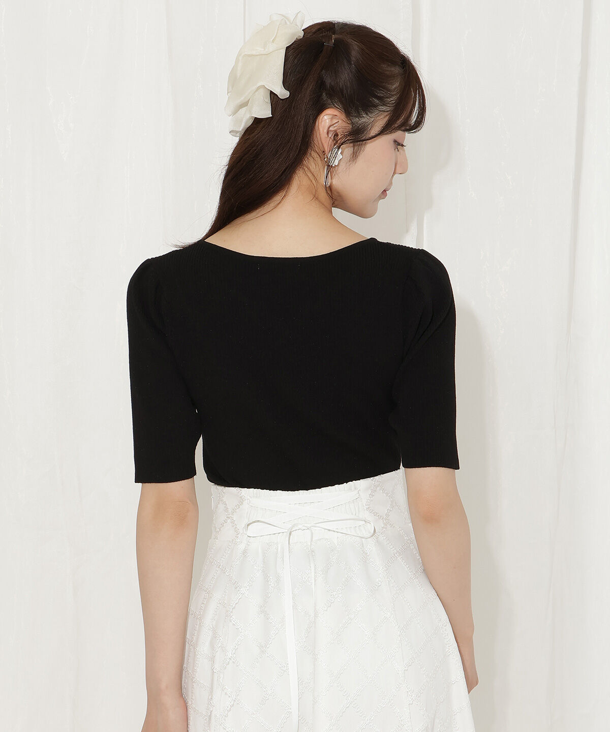 WILLSELECTION「ハートネックニットプルオーバー」|ニット・セーター|