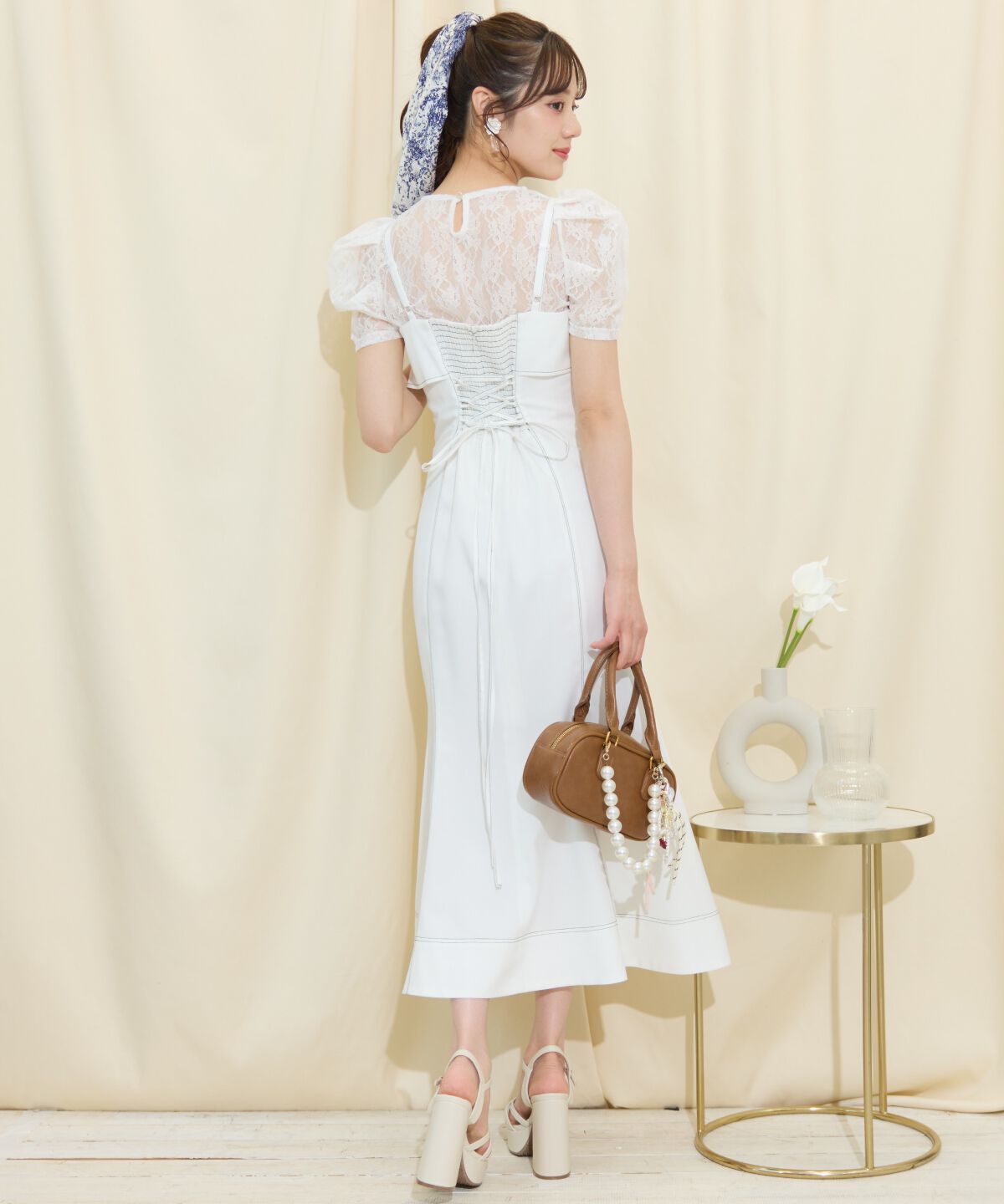 WILLSELECTION「ドレープリボンマーメイドジャンスカ」|ワンピース|