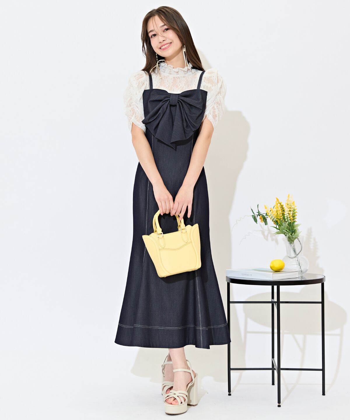 WILLSELECTION「ドレープリボンマーメイドジャンスカ」|ワンピース|