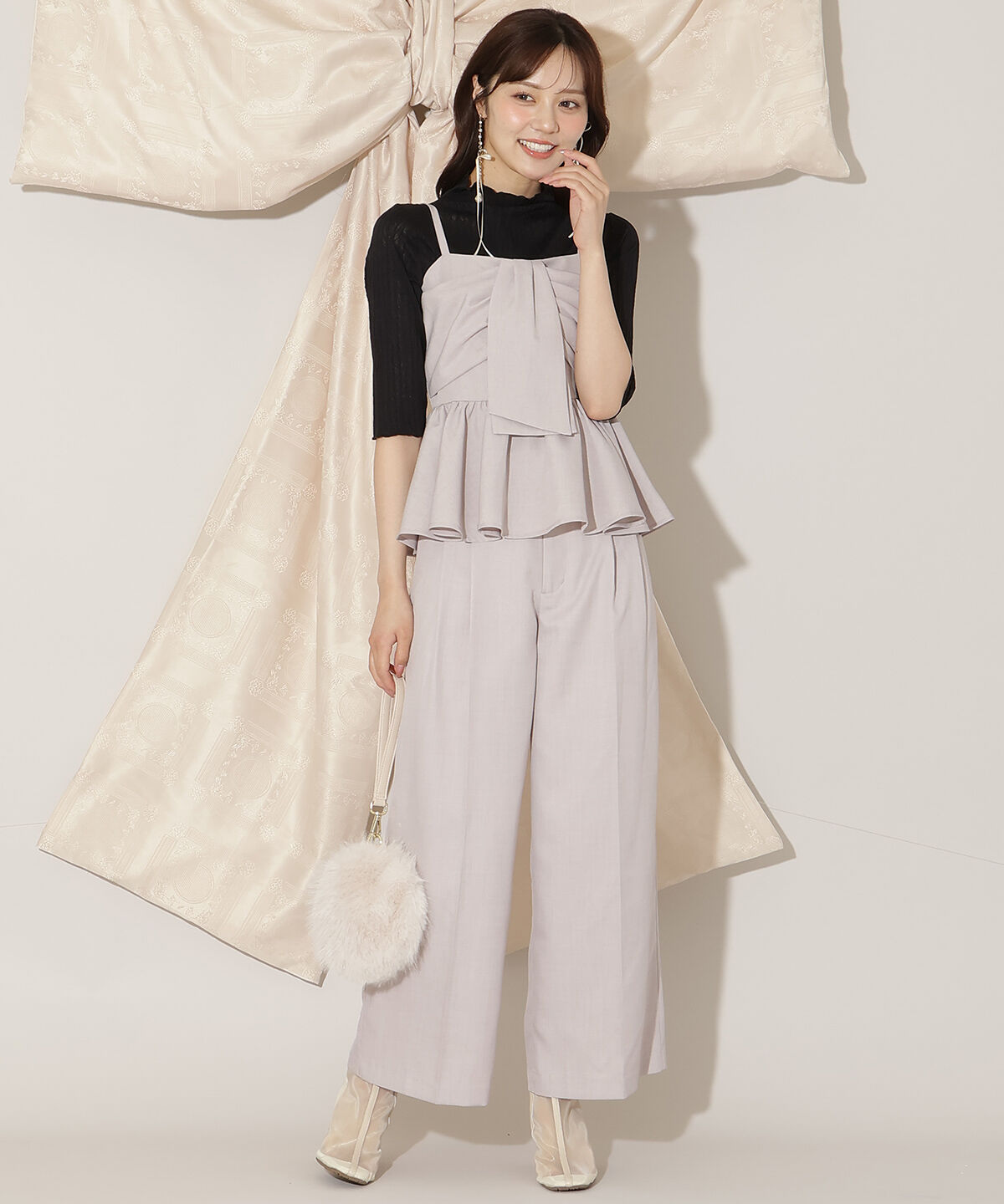 WILLSELECTION「ベルト付きタックワイドパンツ」|その他|