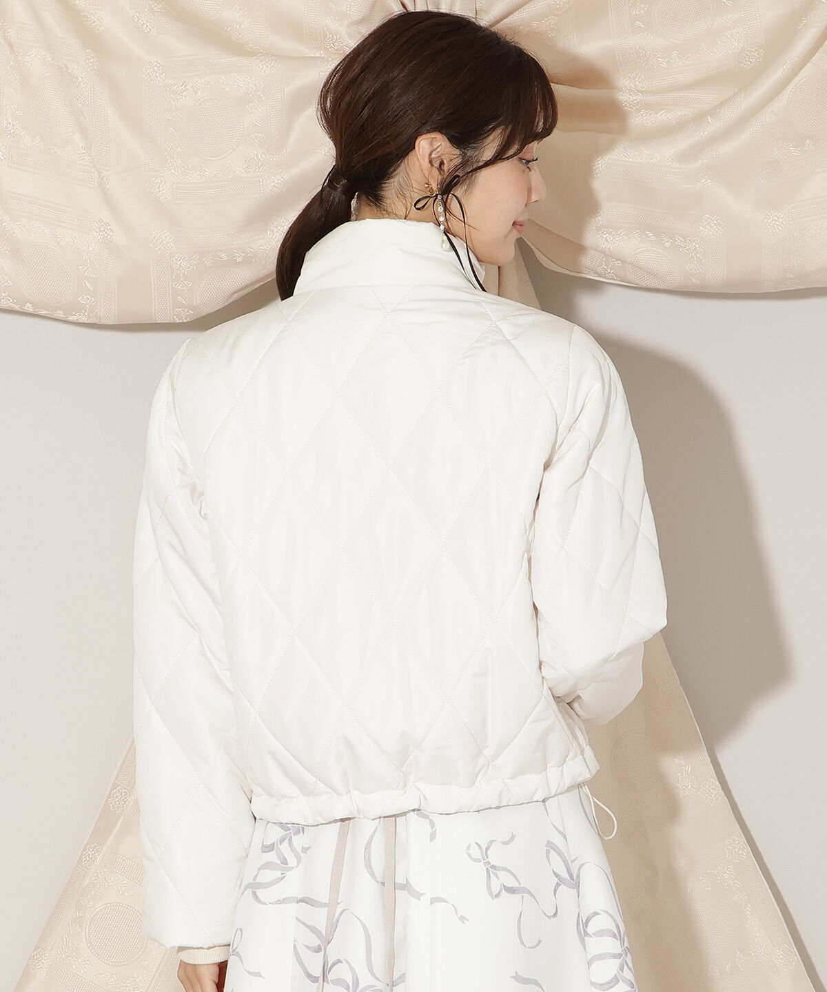 WILLSELECTION「ダイヤキルティングリボン中綿ブルゾン」|ブルゾン・スタジャン|