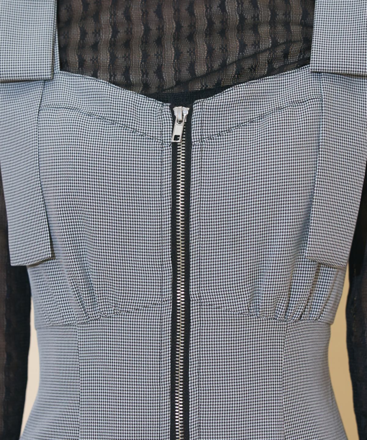 WILLSELECTION「ショルダーリボンフロントZIPワンピース」|ワンピース|