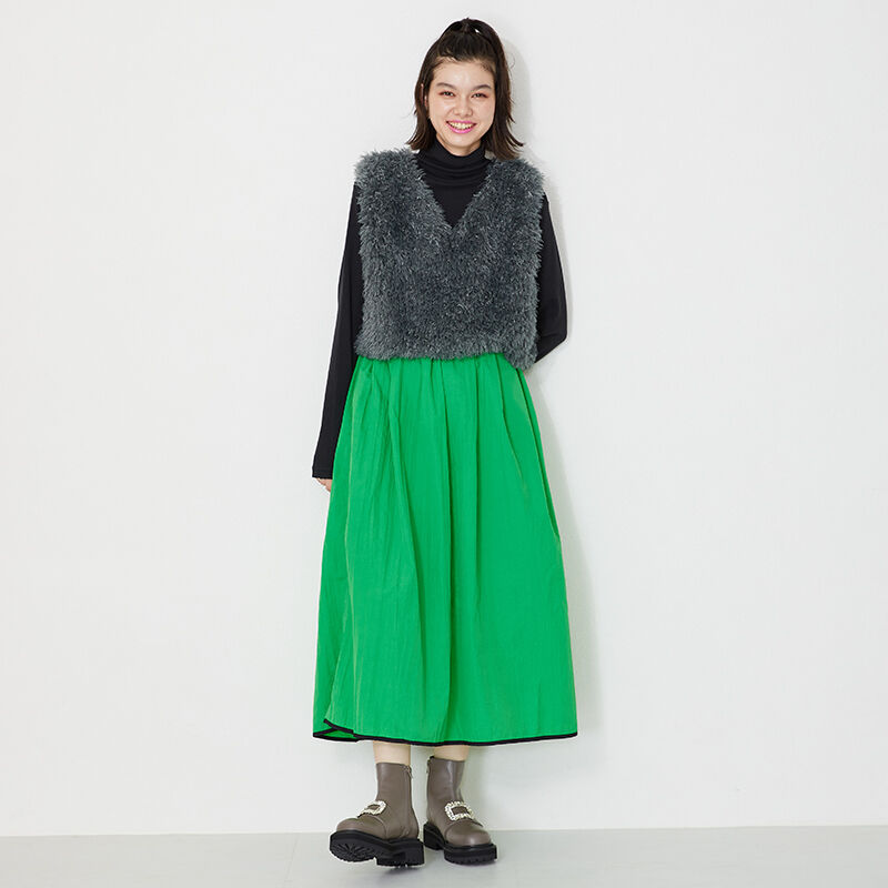 ORiental TRaffic「ビジューモチーフタンクソールブーツ/31432」|ショートブーツ|