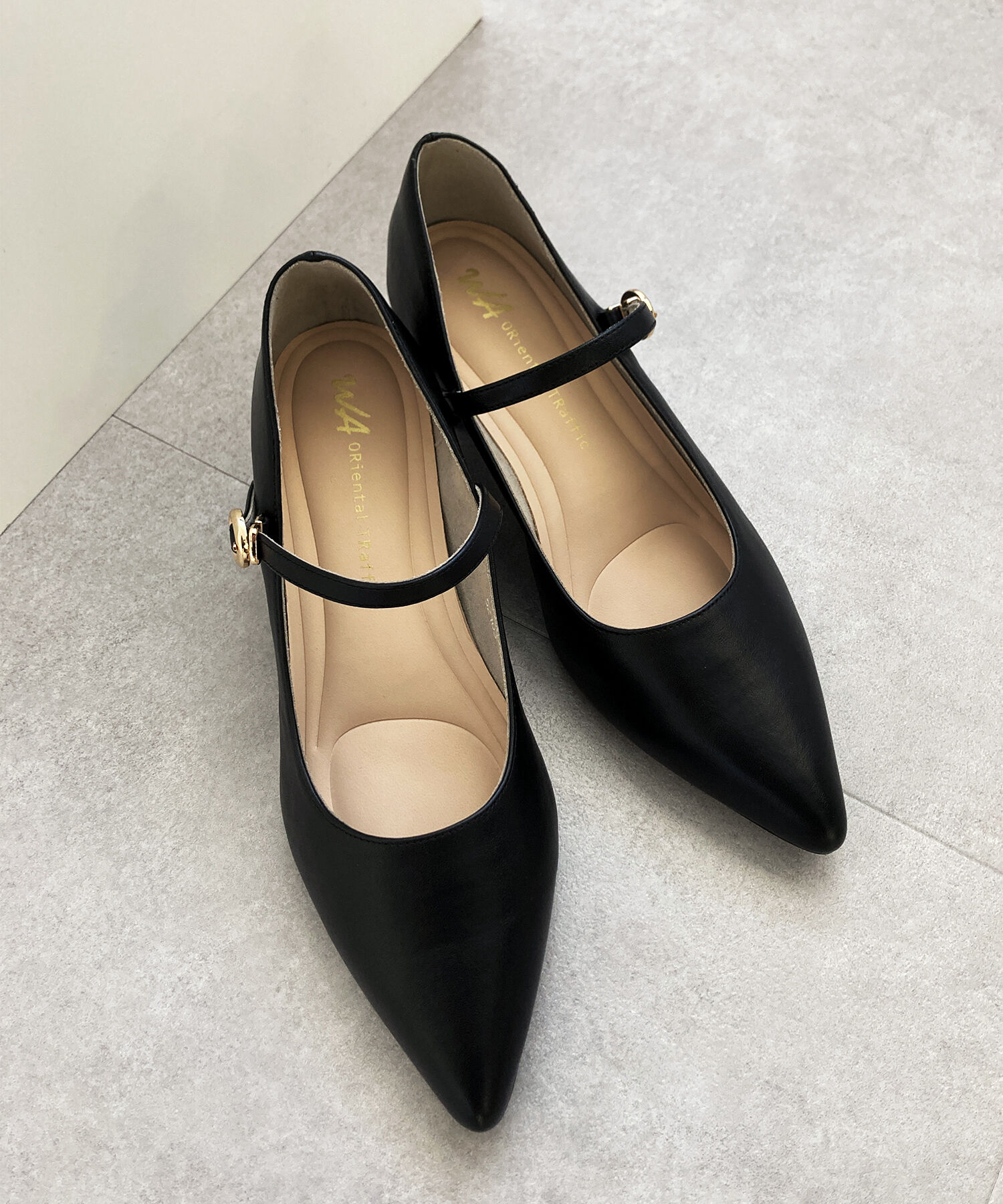 WA Oriental TRaffic「ポインテッドトゥストラップパンプス/52103」|パンプス|BLACK