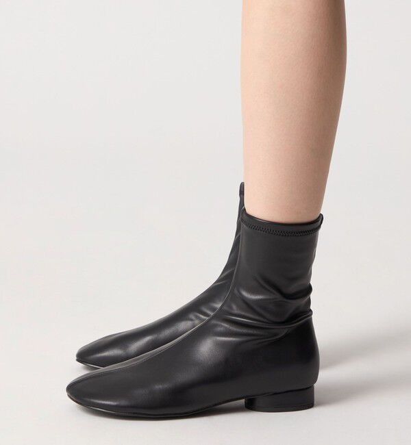 ODETTE E ODILE「＜SY＞ オブリークストレッチ ショートブーツ20&uarr;」|ショートブーツ|