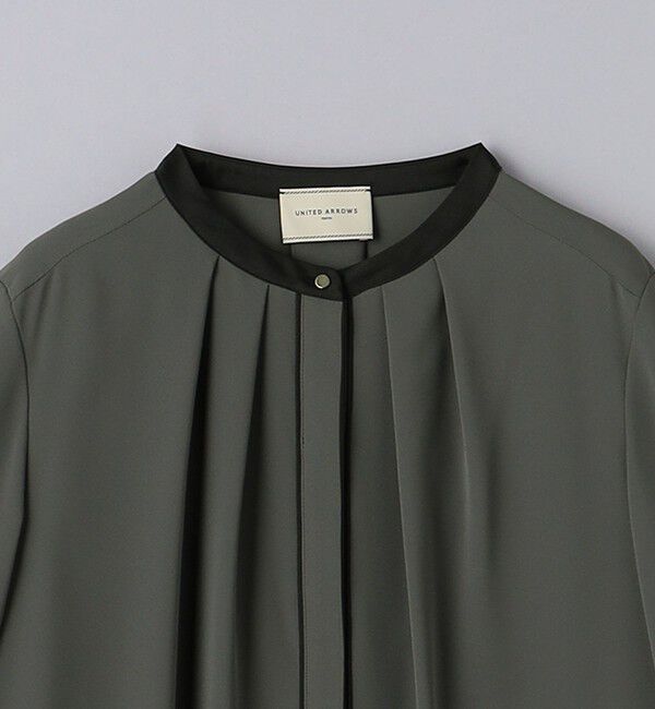 UNITED ARROWS「バイカラー パイピング ブラウス」|シャツ・ブラウス|