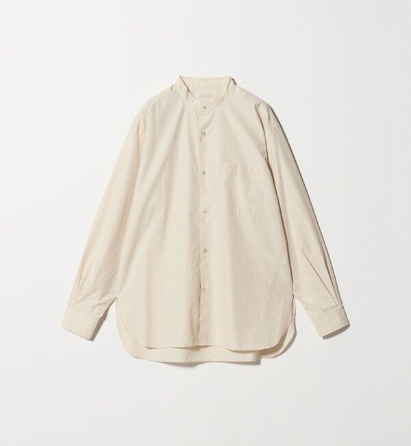 UNITED ARROWS「カリビアーナミルズ ポプリン バンドカラーシャツ」|シャツ・ブラウス|