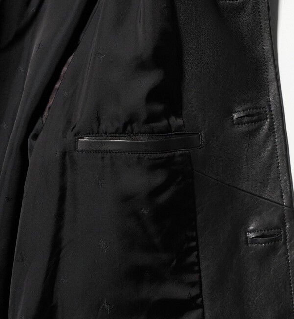 ASTRAET「＜ASTRAET＞ラムレザー 4ボタン カバーオール UNISEX」|ブルゾン・スタジャン|