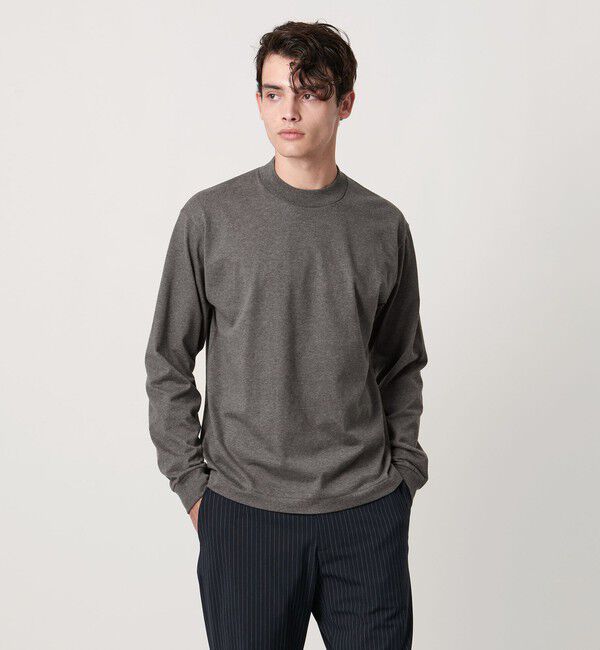 UNITED ARROWS「SARROWS オーガニックコットン モックネック ロングスリーブ Tシャツ」|Tシャツ・カットソー|