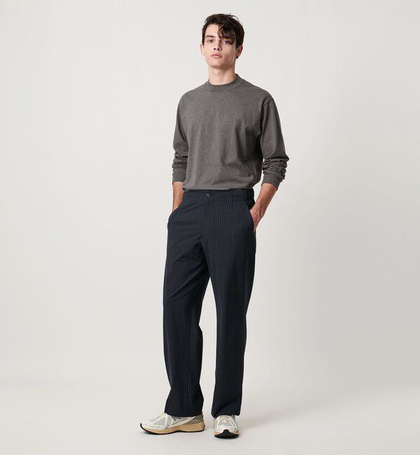 UNITED ARROWS「SARROWS オーガニックコットン モックネック ロングスリーブ Tシャツ」|Tシャツ・カットソー|