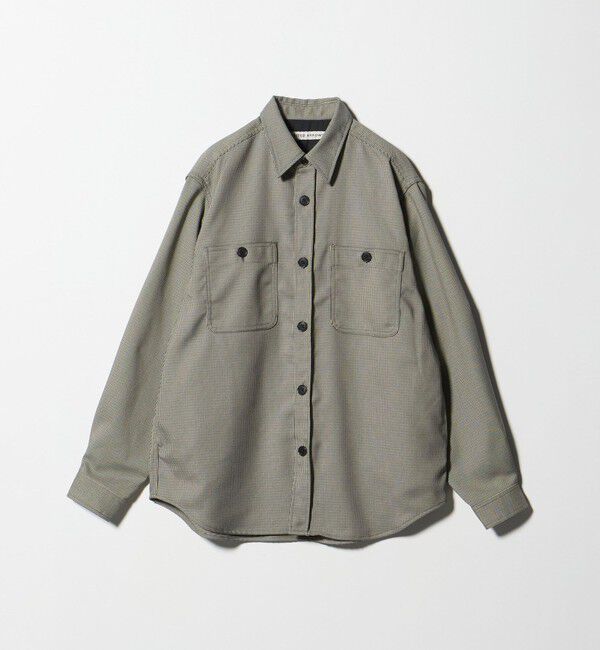 UNITED ARROWS「ツイードライク ダブルポケット オーバー シャツ」|シャツ・ブラウス|