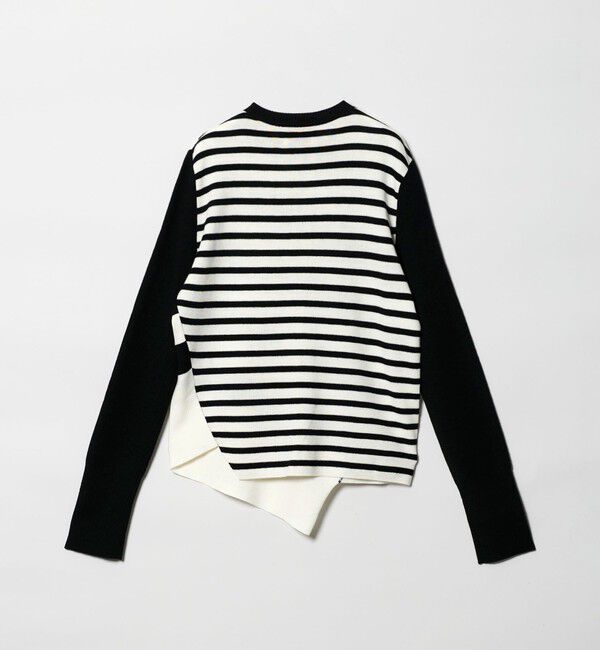 UNITED ARROWS「イレギュラー ボーダー ロングスリーブ ニット」|ニット・セーター|