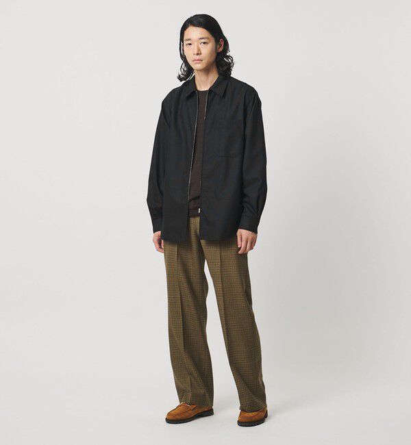 UNITED ARROWS「ライトメルトン ジップアップ オーバーシャツ」|シャツ・ブラウス|