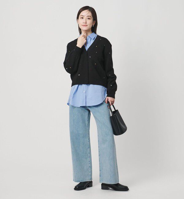 UNITED ARROWS「ラインストーン カーディガン」|カーディガン|