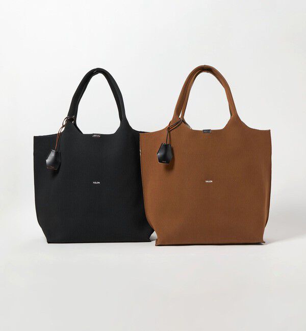 UNITED ARROWS「＜hALON＞ストライプ ニット トートバッグL」|トートバッグ|