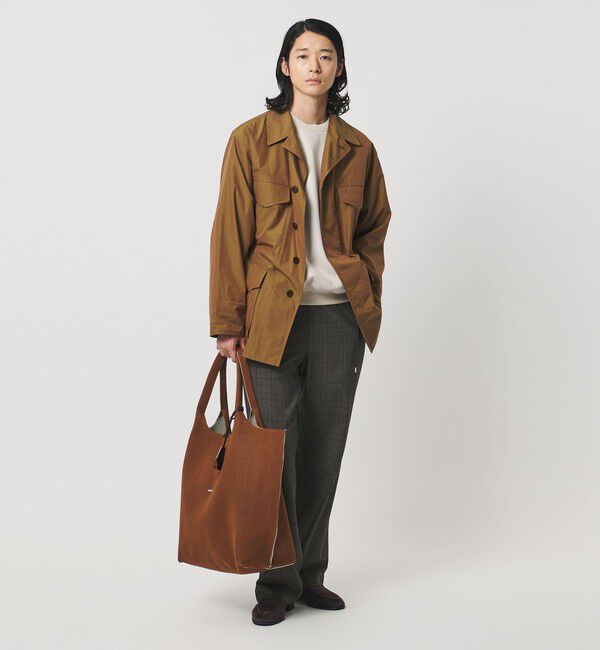 UNITED ARROWS「＜hALON＞ストライプ ニット トートバッグL」|トートバッグ|