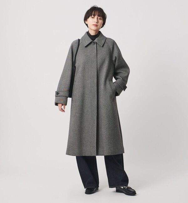 UNITED ARROWS「MANTECO ミックス ステンカラー コート」|ステンカラーコート|