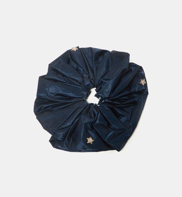 UNITED ARROWS「スタービジュー シャイニー シュシュ」|ヘアゴム・シュシュ|NAVY