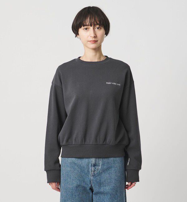 UNITED ARROWS「【別注】＜HANDTEX＞メッセージ スウェット」|Tシャツ・カットソー|
