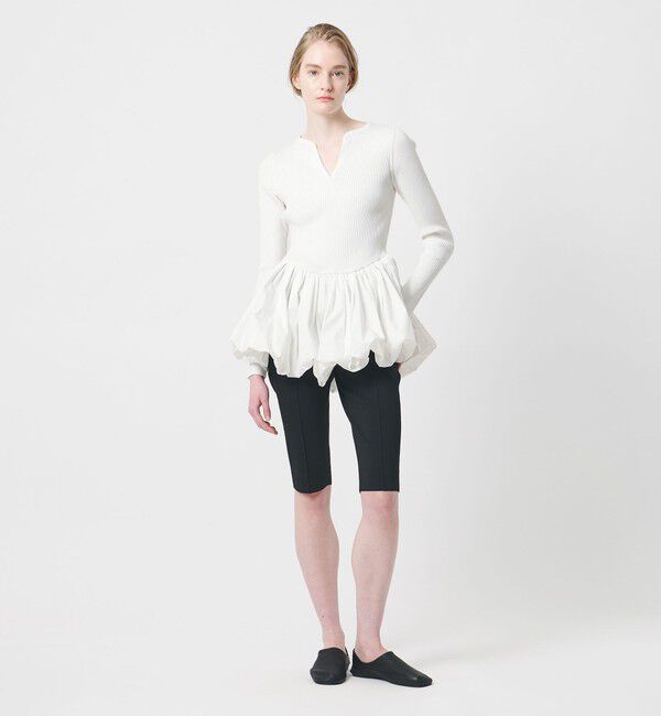 AEWEN MATOPH「＜AEWEN MATOPH＞バルーンコンビ 二ットプルオーバー ‐ ウォッシャブル ‐」|ニット・セーター|