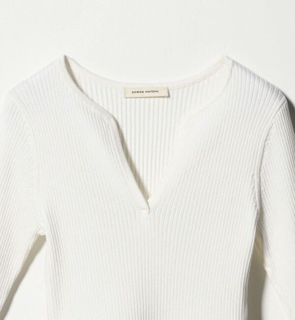 AEWEN MATOPH「＜AEWEN MATOPH＞バルーンコンビ 二ットプルオーバー ‐ ウォッシャブル ‐」|ニット・セーター|