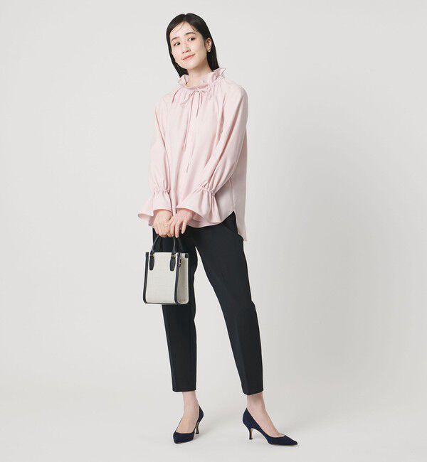 UNITED ARROWS「SPONGY タック テーパードパンツ」|スラックス|