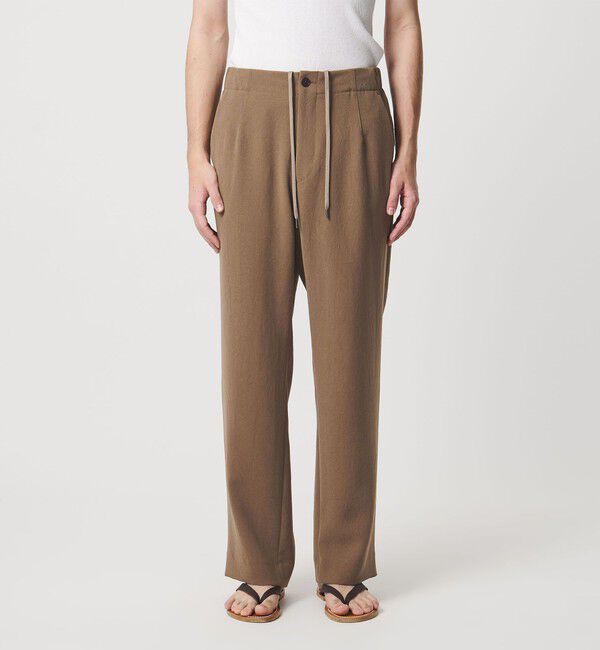 UNITED ARROWS「ポリエステルサブレ モダンストレート イージーパンツ」|スラックス|