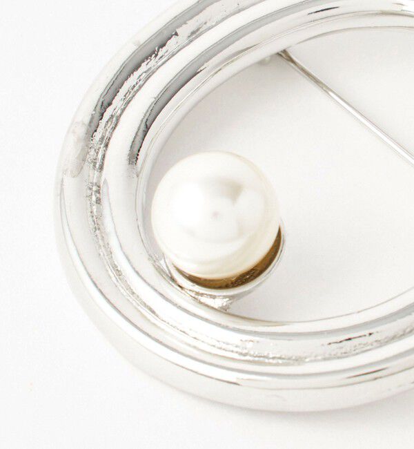 UNITED ARROWS green label relaxing「リング&フェイクパール ブローチ」|ブローチ・コサージュ|