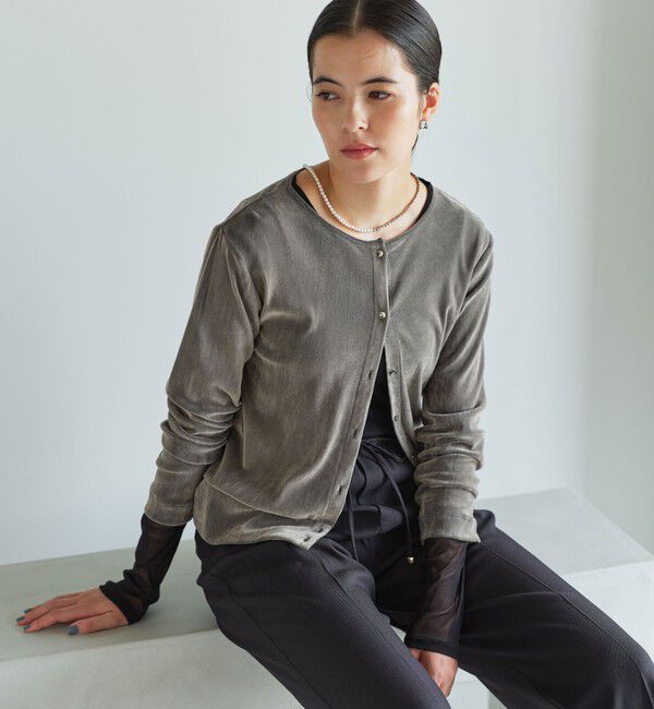 UNITED ARROWS green label relaxing「極みシアーフロッキーカーデ」|カーディガン|