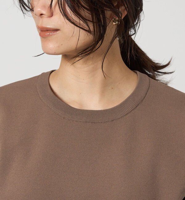 UNITED ARROWS green label relaxing「襟レース 2WAY 5分袖 プルオーバー ニット  -ウォッシャブル-」|ニット・セーター|