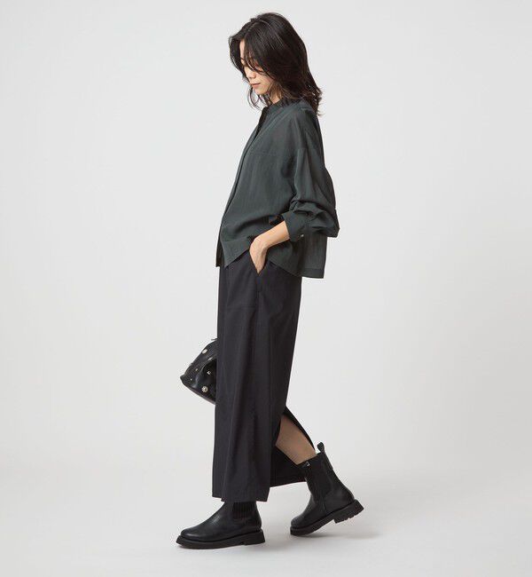 UNITED ARROWS green label relaxing「ソモウライク シアー バンドカラー シャツ」|シャツ・ブラウス|