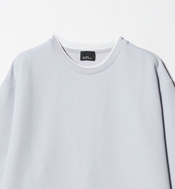 UNITED ARROWS green label relaxing「【WEB限定】リップル フェイクレイヤード ロングスリーブ Tシャツ -吸水速乾・抗菌-」|Tシャツ・カットソー|