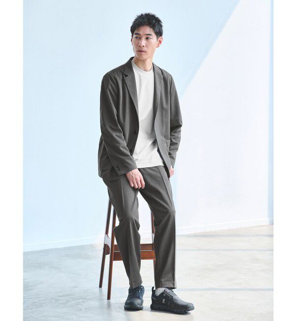 UNITED ARROWS green label relaxing「ポリエステル トリコット リラックス ジャケット」|テーラードジャケット|