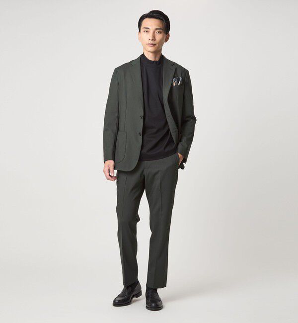 UNITED ARROWS green label relaxing「A+ TW カラーギャバ スタンダード イージー スラックス -ウォッシャブル・ストレッチ-」|スラックス|