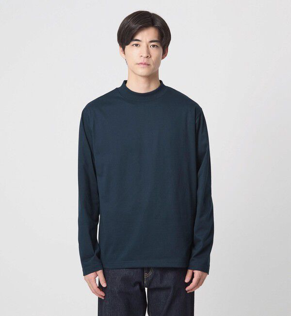 UNITED ARROWS green label relaxing「【WEB限定】JUST fit デイリーモック 長袖 Tシャツ -吸水速乾・抗菌-」|Tシャツ・カットソー|