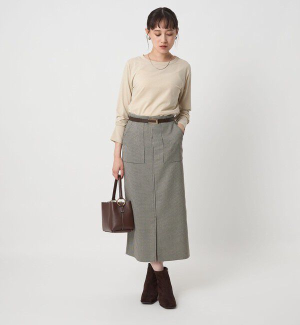 UNITED ARROWS green label relaxing「テンジク ラメ   ロングスリーブ カットソー」|Tシャツ・カットソー|