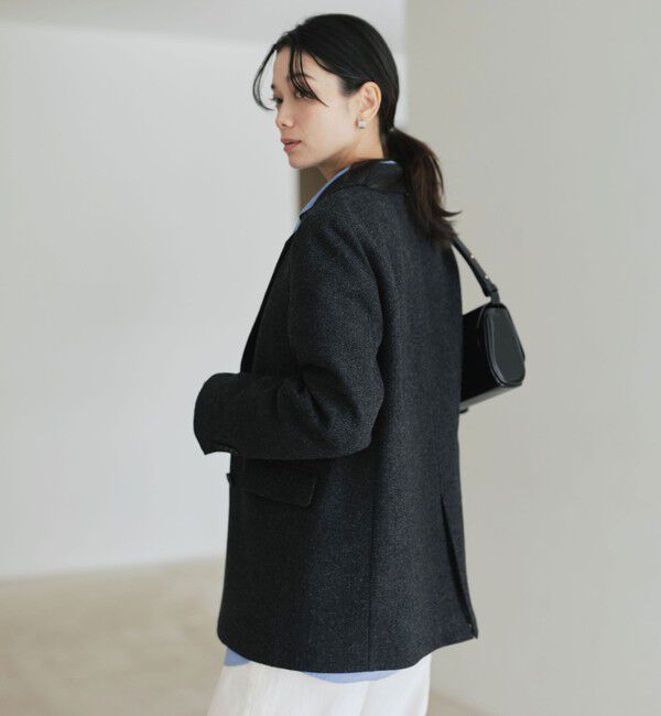 UNITED ARROWS green label relaxing「［size SHORTあり］ウーリー テーラード ジャケット」|テーラードジャケット|