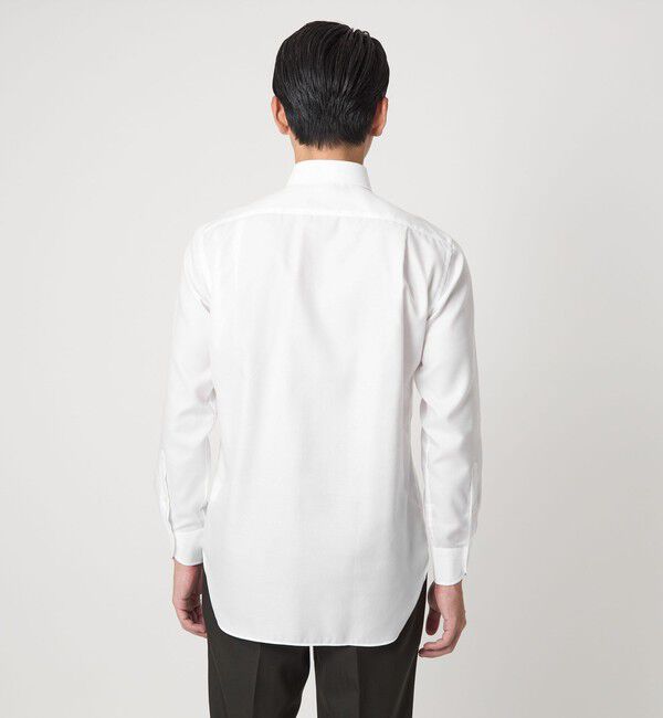 UNITED ARROWS green label relaxing「MADE BY HITOYOSHI フレンチツイル ワイドカラー ドレスシャツ」|シャツ・ブラウス|