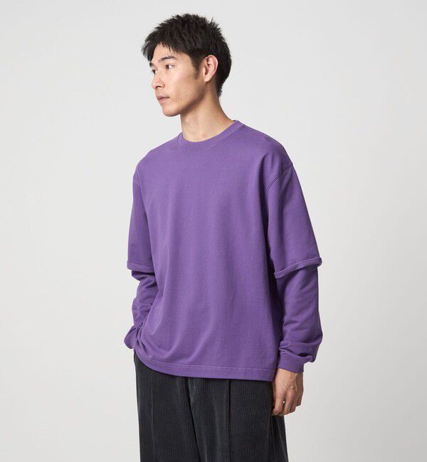 UNITED ARROWS green label relaxing「【WEB限定】＜GLR or＞フェイクレイヤード クルーネック Tシャツ カットソー」|Tシャツ・カットソー|LILAC