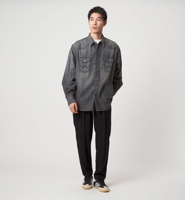 UNITED ARROWS green label relaxing「【WEB限定】JUST fit ウールライク 1プリーツ イージースラックス パンツ -ストレッチ-」|チノ|