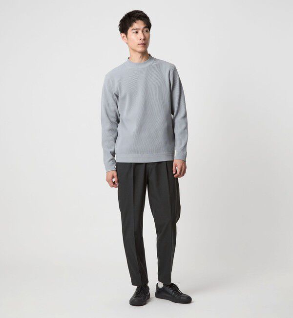 UNITED ARROWS green label relaxing「【WEB限定】JUST fit ウールライク 1プリーツ イージースラックス パンツ -ストレッチ-」|チノ|