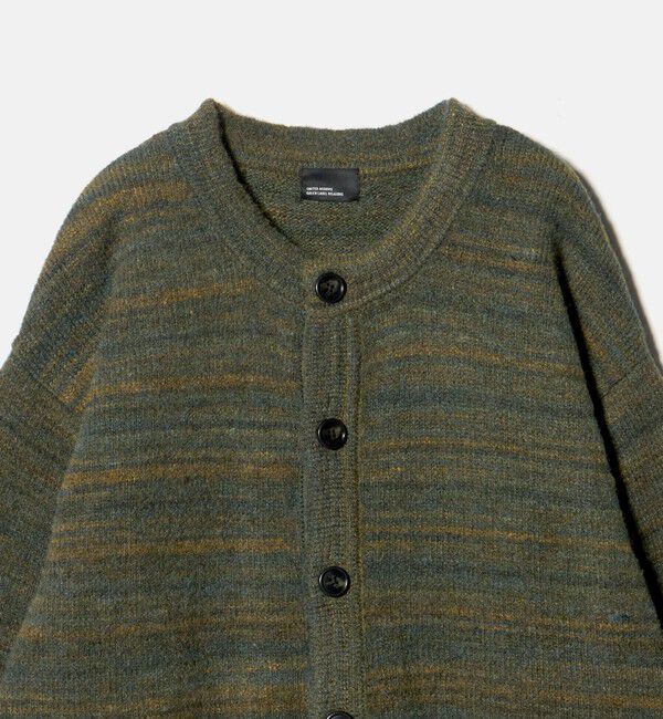 UNITED ARROWS green label relaxing「【WEB限定】＜GLR or＞カスリ風 クルーネック カーディガン」|カーディガン|