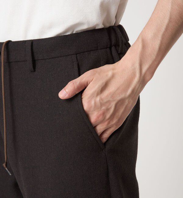 UNITED ARROWS green label relaxing「ウォッシャブル ホームスパン ナロー ユーティリティパンツ S1 -ストレッチ-」|スラックス|