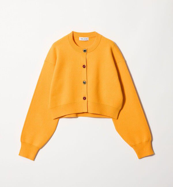 EMMEL REFINES「＜EMMEL REFINES＞EM HW ビジュー ミニ カーディガン」|カーディガン|YELLOW