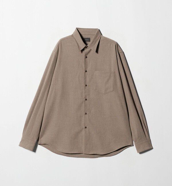 UNITED ARROWS green label relaxing「TRフラノ ジャストルーズ レギュラーカラー シャツ -ストレッチ-」|シャツ・ブラウス|