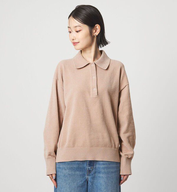 UNITED ARROWS green label relaxing「モールヤーン ポロニット プルオーバー ウォッシャブル」|ニット・セーター|